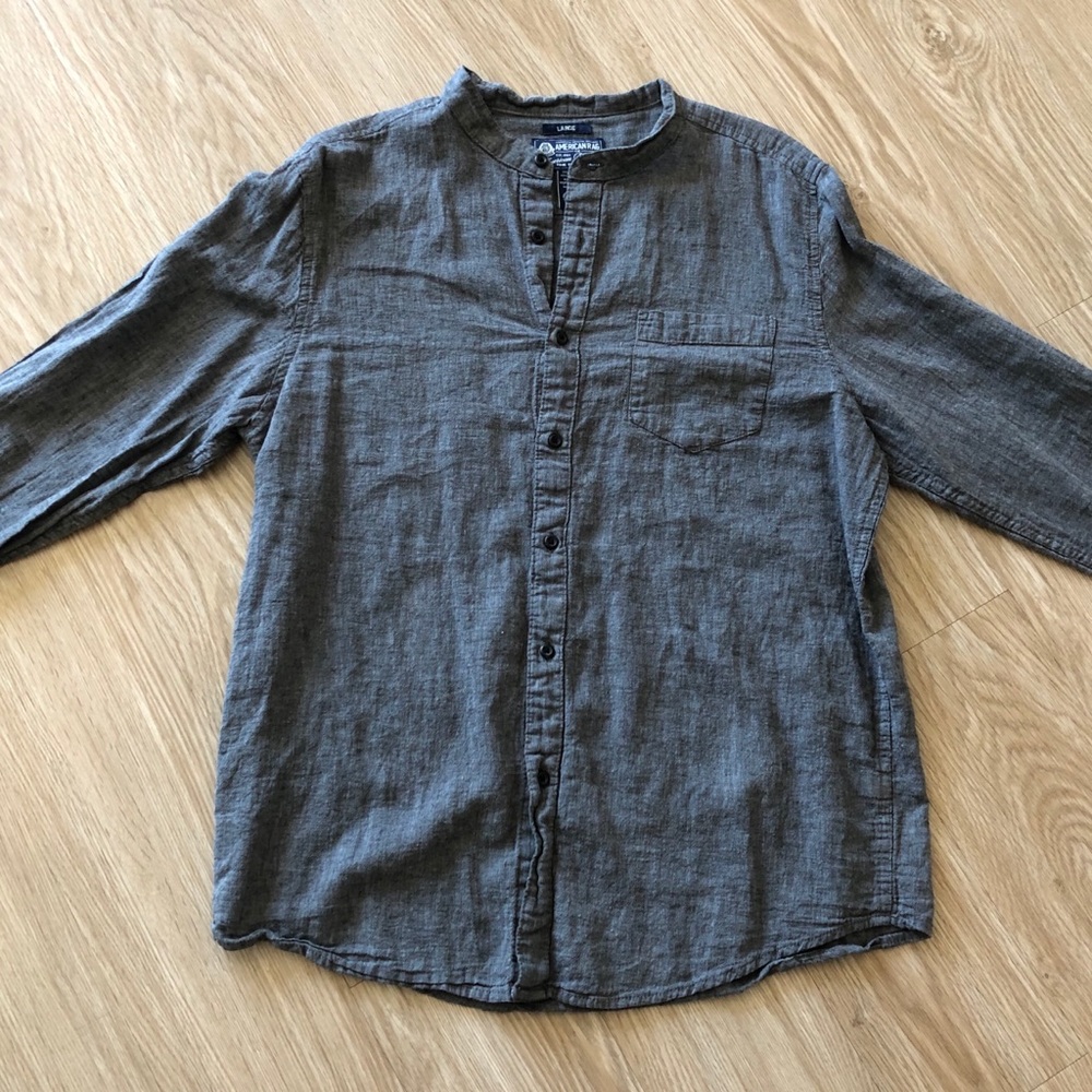 Band Collar Button down